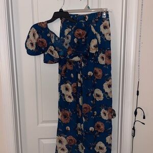 Floral Blue 2-Piece Set